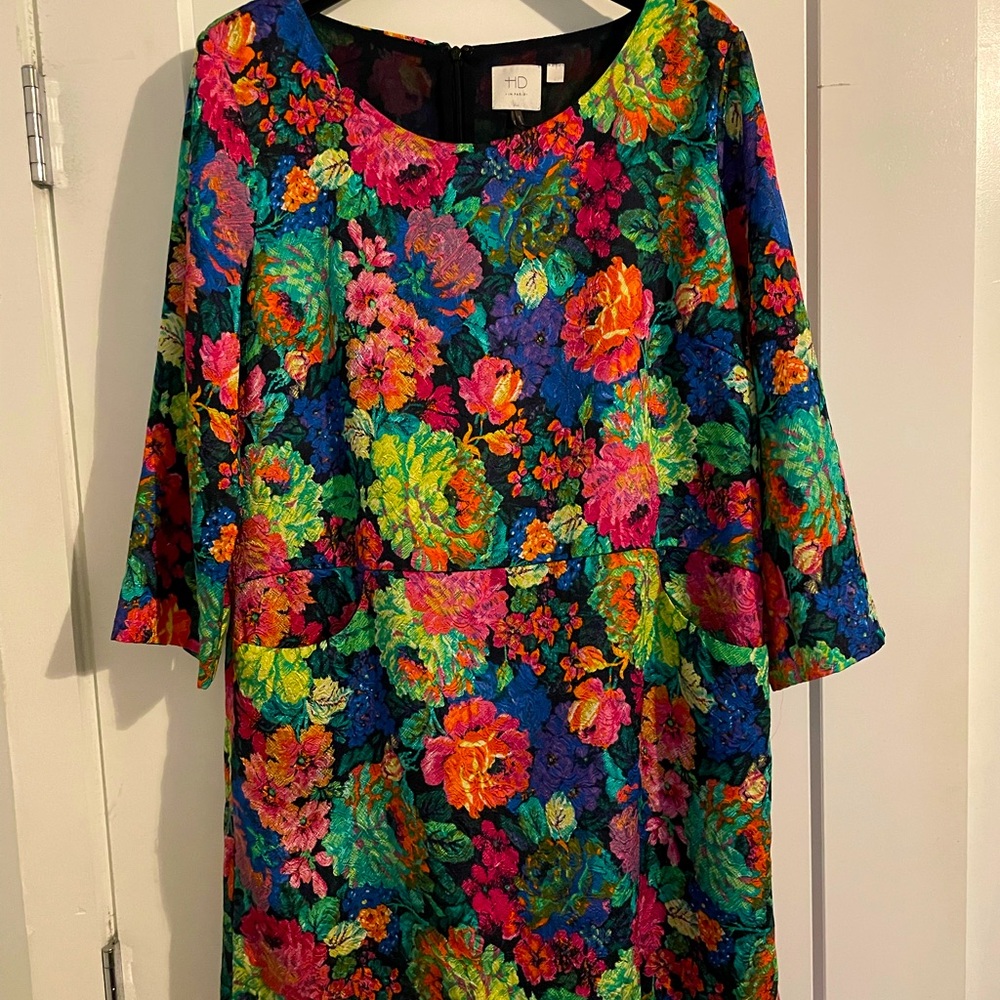 HD Paris Neon Floral Shift Dress